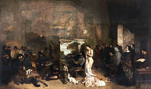 Gustave Courbet
Het Atelier van de kunstenaar, 1855, Parijs, Mus&eacute;e d&rsquo;Orsay