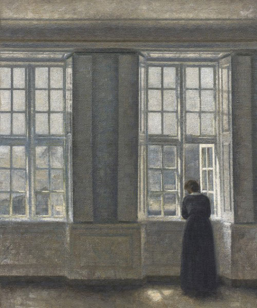 Vilhelm Hammershøi, De hoge vensters, 1913, Charlottenlund, Ordrupgaard Museum