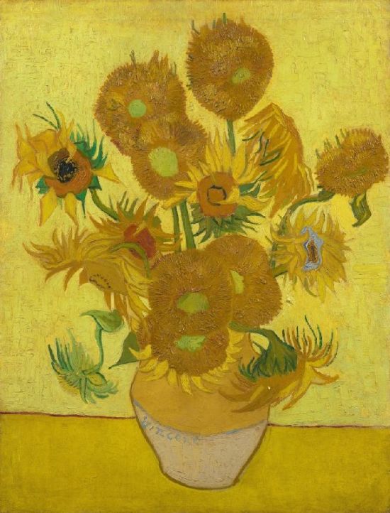 Kleur in de kunst. 

Vincent van Gogh, Zonnebloemen, 1889, Amsterdam, Van Gogh Museum 