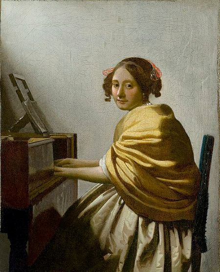 Van Rembrandt tot Vermeer.

Johannes Vermeer, Jonge vrouw aan het virginaal, ca. 1670-73, New York, The Leiden Collection